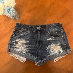 American Eagle Hi-Rise Festival Jean Shorts